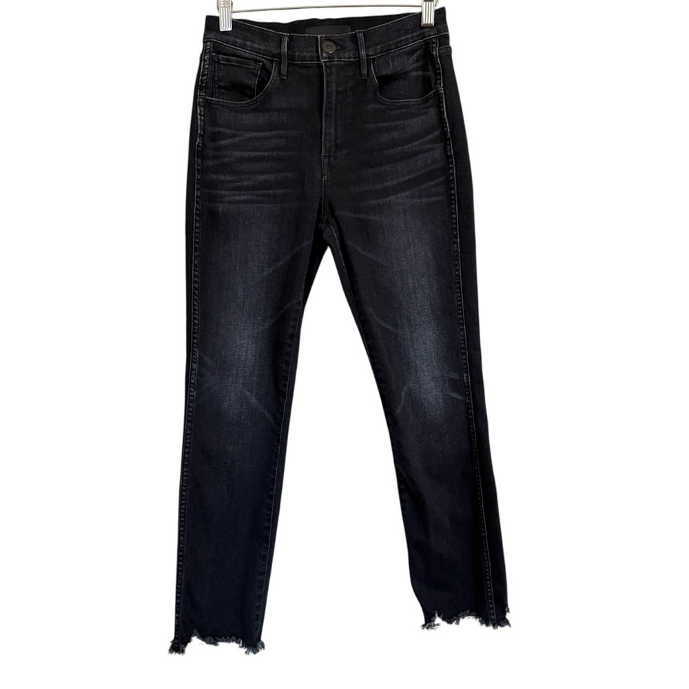 3X1 High Rise Black Frayed Bottom Women's Skinny Jeans Size 26